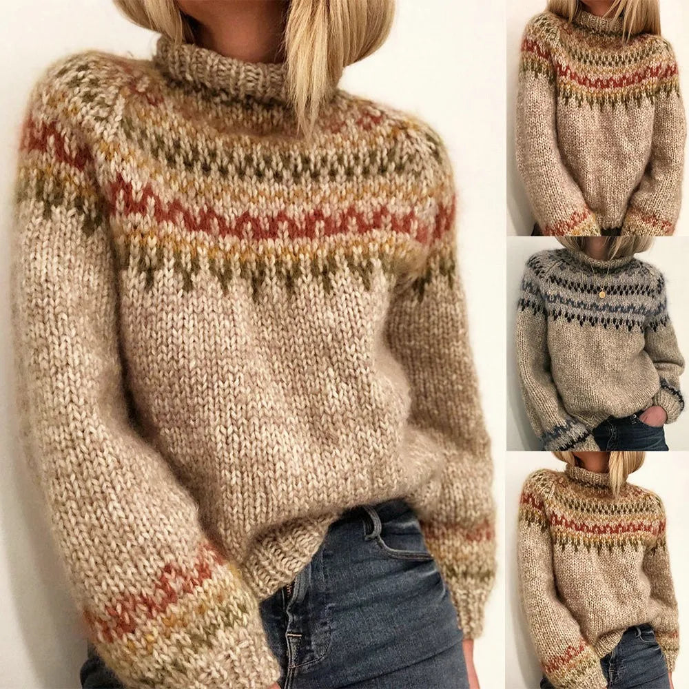 Emma™ | Pull tricoté à col roulé