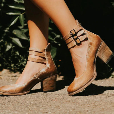 Megan™ - Bottines en Cuir