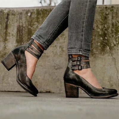 Megan™ - Bottines en Cuir